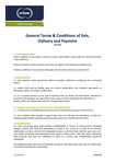 Download: General Terms and Conditions of Sale, Delivery and Payment